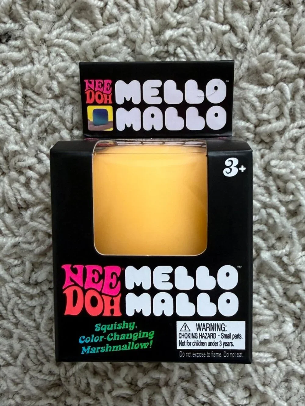 Nee Doh Mello Mallo Color Changing Marshmallow Yellow NWT